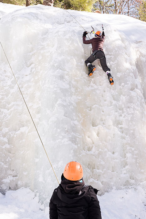Hiver Montreal : Escalade sur Glace