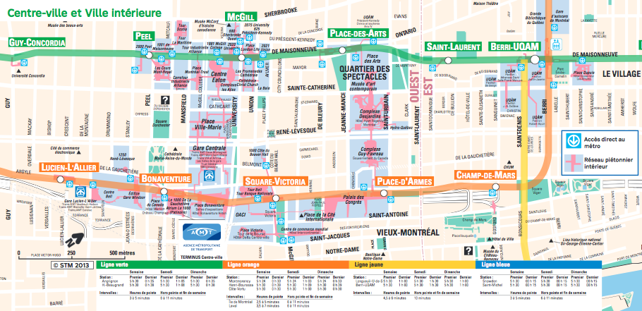 Hiver Montreal : Ville souterraine